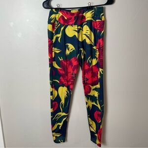 Burton leggings layering snowboard ski floral medium